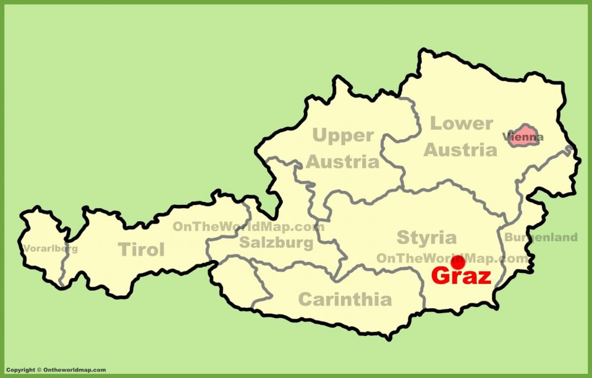 peta dari graz austria