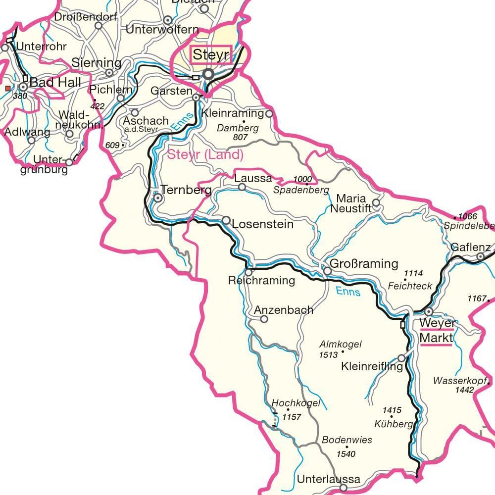 peta dari steyr austria 
