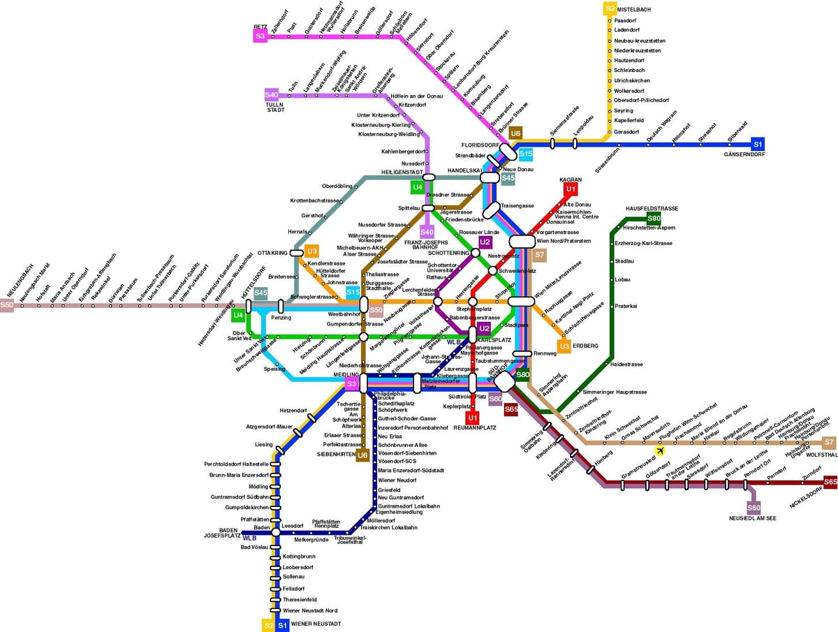 wina austria peta transportasi umum