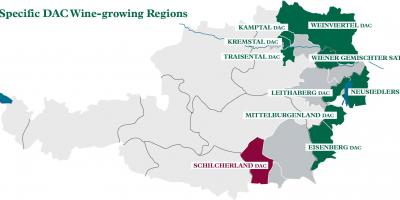 Wilayah anggur austria peta