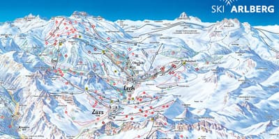 Peta dari arlberg, austria
