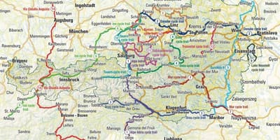 Peta dari austria bersepeda