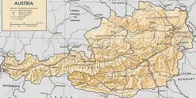 Austria geografis peta