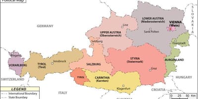 Peta dari austria politik 