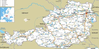 Peta rute austria