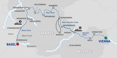 Peta dari austria sungai