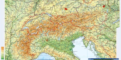 Peta topografi austria