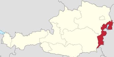 Peta dari austria burgenland