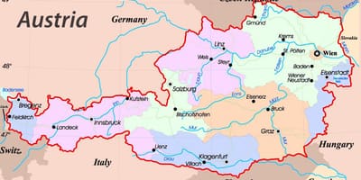 Peta dari eisenstadt austria