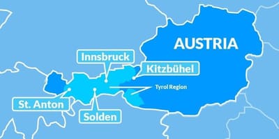 Peta dari peta wilayah tyrol austria