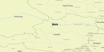 Peta dari wels, austria